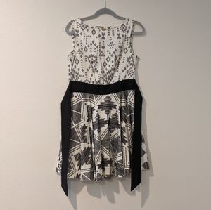 Closet London Geometric Print Dress